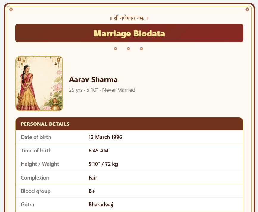 Wedding invitation template